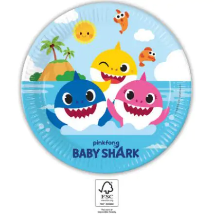 Baby Shark Next Generation Papirnati tanjuri 8 kom 23 cm FSC fotografija proizvoda
