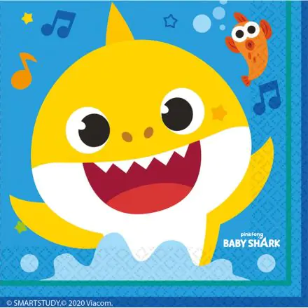 Baby Shark Salvete 16 kom 33*33 cm fotografija proizvoda