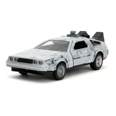 Back to the Future Hollywood Rides Diecast Model 1/32 DeLorean Time Machine FrostPovratak u budućnost Hollywood Rides Diecast Model 1/32 DeLorean Vremeplov Frost termékfotója