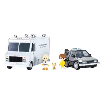 Back to the Future Q-Village Vozila s mini-figuricama Time Machine Deluxe Set 9 centimetara fotografija proizvoda