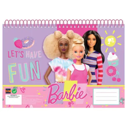 Barbie Happy Thoughts A/4 Spiralna bilježnica za skiciranje, 30 listova fotografija proizvoda