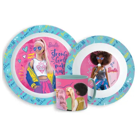 Barbie Elegantni set posuđa za večeru, mikro plastični set s šalicom fotografija proizvoda