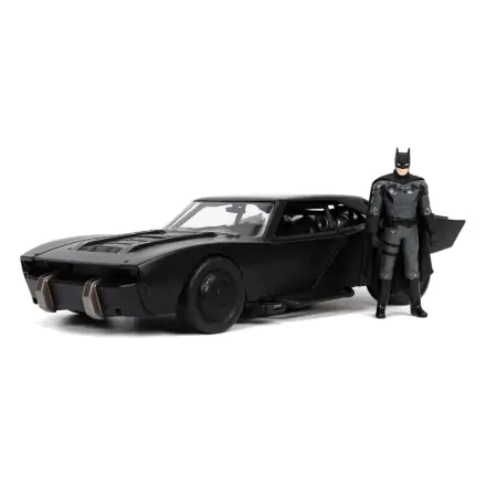 Batman 2022 Hollywood Rides Diecast Model 1/24 2022 Batmobile s figurom termékfotója