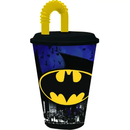 Batman šalica sa slamkom, plastična 430 ml fotografija proizvoda