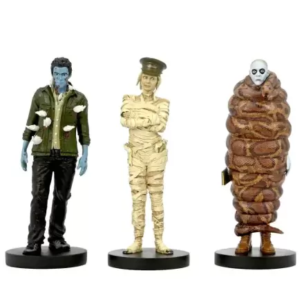 Beetlejuice Beetlejuice Imigracijska Dvorana Mumificirani Imigracijski Službenik, Richard & Anaconda Man set 3 figure 10cm termékfotója