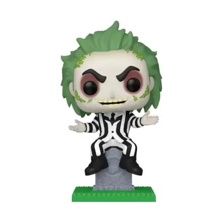 Beetlejuice Funko POP! Plus Movies Vinyl Figura Beetlejuice s nadgrobnim spomenikom 9 cm termékfotója