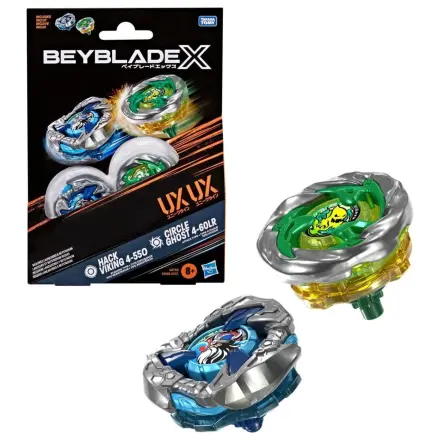 Beyblade X Hack Viking 4-55O i Circle Ghost 4-60LR fotografija proizvoda
