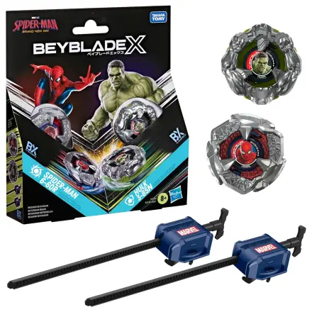 Beyblade X Spider-Man 6-60R i Hulk 3-85N fotografija proizvoda