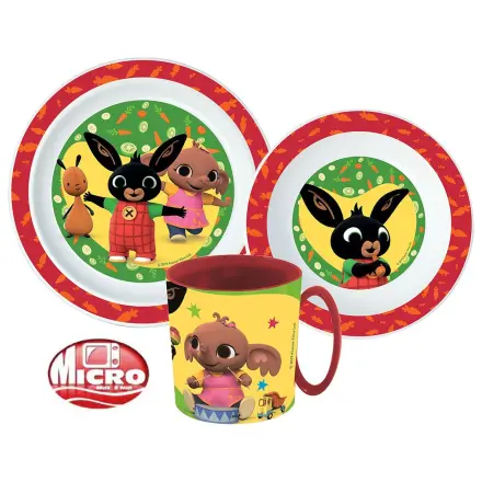 Bing Happy Bunny Set posuđa, mikro plastični set sa šalicom fotografija proizvoda