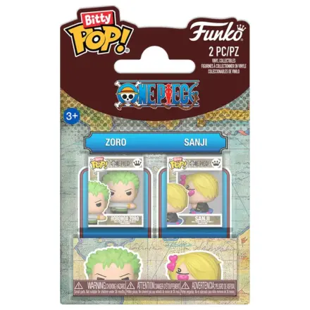 Bitty Funko POP pakiranje 2 figurice One Piece Zoro & Sanji fotografija proizvoda