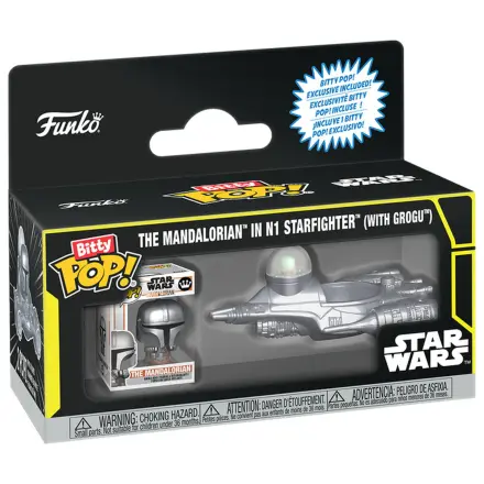 Bitty Funko POP figura Ride Star Wars The Mandalorian In N1 Starfighter With Grogu fotografija proizvoda