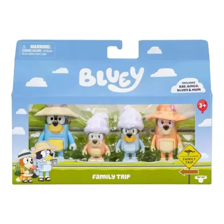 Bluey Family Trip pakiranje 4 figure fotografija proizvoda