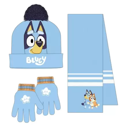 Bluey zimski set kape s ušima i rukavica fotografija proizvoda