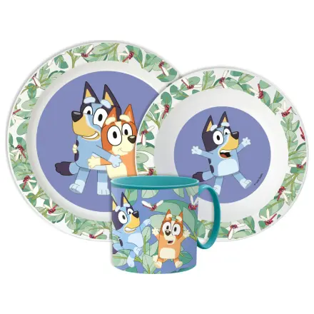 Bluey Tropical set posuđa za večeru, mikro plastični set sa šalicom fotografija proizvoda
