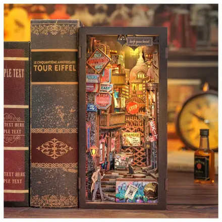 BOOK NOOK KIT DIY The Long Goodbye 238 dijelova + LED svjetlo komplet za sastavljanje fotografija proizvoda