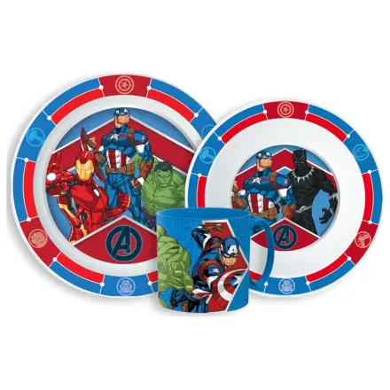 Avengers Army Set posuđa za jelo, mikroplastični set sa šalicom 265 ml fotografija proizvoda