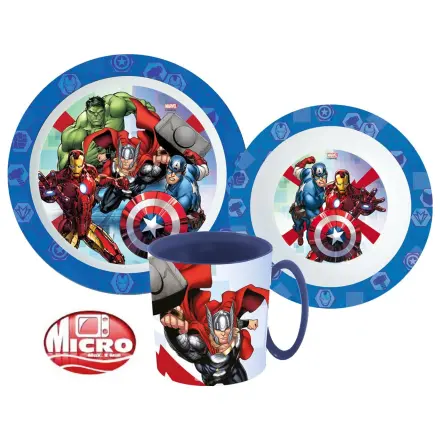 Avengers Rolling Thunder set posuđa za jelo, mikroplastični set s šalicom 350 ml fotografija proizvoda
