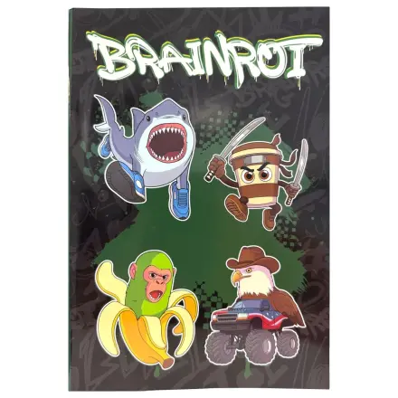 Brainrot Bananini B/5 bilježnica s crtama, 40 stranica fotografija proizvoda