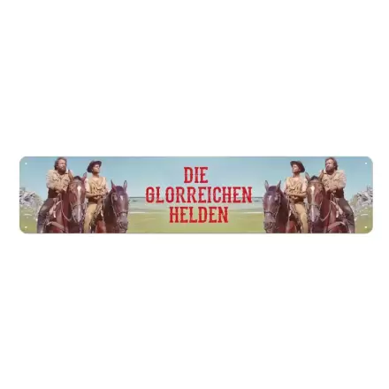 Bud Spencer & Terence Hill Metalna Znak Die glorreichen Helden 46 x 10 cm fotografija proizvoda