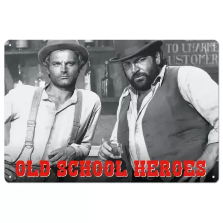 Bud Spencer & Terence Hill Limena ploča Old School Heroes 20 x 30 cm termékfotója