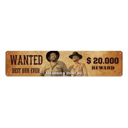 Bud Spencer & Terence Hill metalna ploča Wanted 46 x 10 cm termékfotója