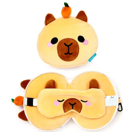 Capibara Duke Relaxeazzz putni jastuk i maska za oči fotografija proizvoda