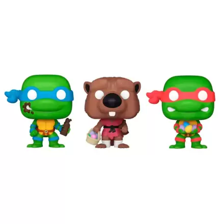 Carrot Pocket POP blister 3 figure Ninja Turtles Splinter Leonardo Raphael termékfotója