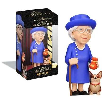 Celebrity Queen Elizabeth II with her Corgi figura Minix 12 cm fotografija proizvoda