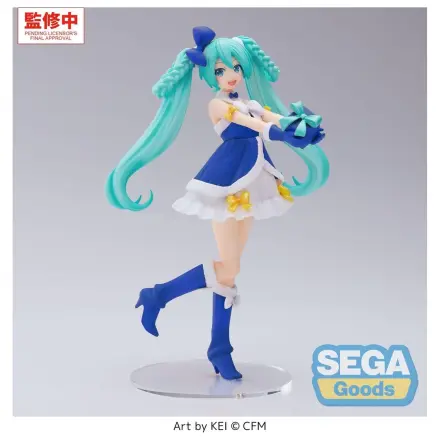 Character Vocal Series 01: Hatsune Miku Visokokvalitetna PVC figura Hatsune Miku Sapphire Christmas Ver. 21 cm fotografija proizvoda