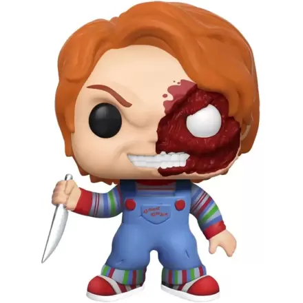 Child´s Play POP! Movies Vinyl (Exc) figura Chucky Half (BD) 9 cm termékfotója