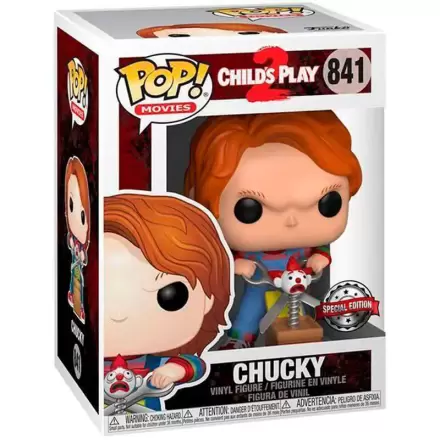 Child´s Play POP! Movies Vinilna Figura Chucky s Buddyjem & Divovskim Škarama 9 cm termékfotója