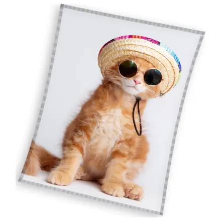 Cool Kitty Mačka Fleece Deka fotografija proizvoda