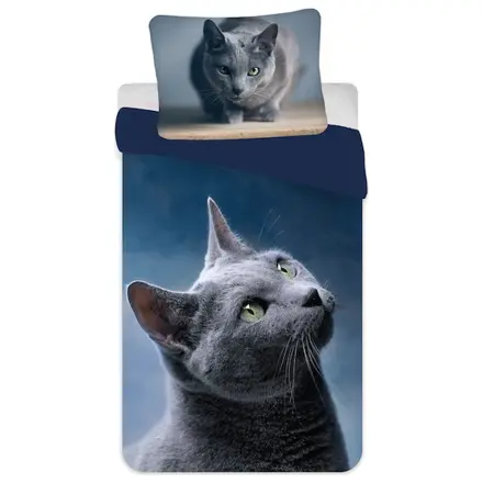 Navlaka za poplun Cat Dark od mikrofibre fotografija proizvoda