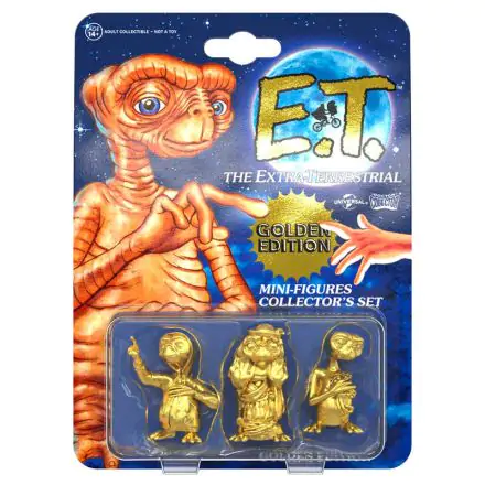 E.T. the Extra-Terrestrial Kolekcionarski set mini figura, paket od 3 komada, Golden Edition 5 cm fotografija proizvoda