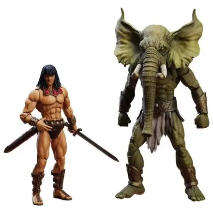 Conan the Barbarian Epic H.A.C.K.S. akcijske figure The Tower of the Elephant Set: Young Conan and Yag Kosha fotografija proizvoda