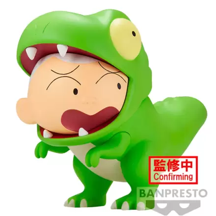 Crayon Shinchan Our Dinosaur Diary Kasukabe Boueitai Tyrannosaurus Masao-kun figura 11 cm termékfotója