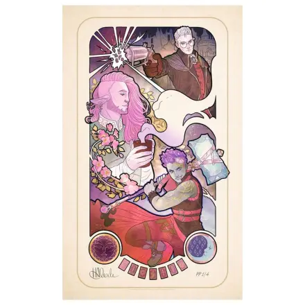 Critical Role Art Print Taliesin Jaffe: 10th Anniversary Art Nouveau Illustrations 46 x 28 cm - neuramljen fotografija proizvoda