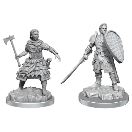 D&D Nolzur's Marvelous Miniatures Unpainted Miniatures 2-Pack Ljudski Borci termékfotója