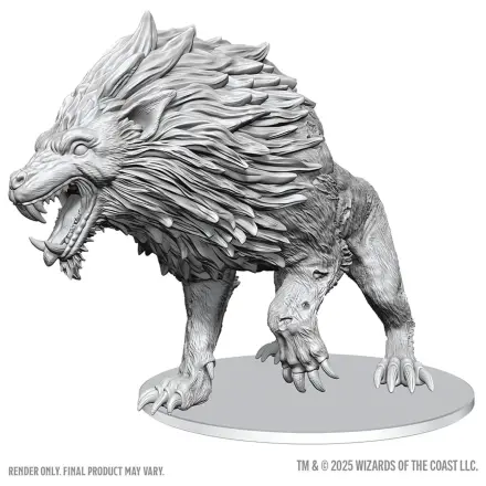 D&D Nolzur's Marvelous Miniatures Nelakirane Minijature Dire Worg 11 cm fotografija proizvoda