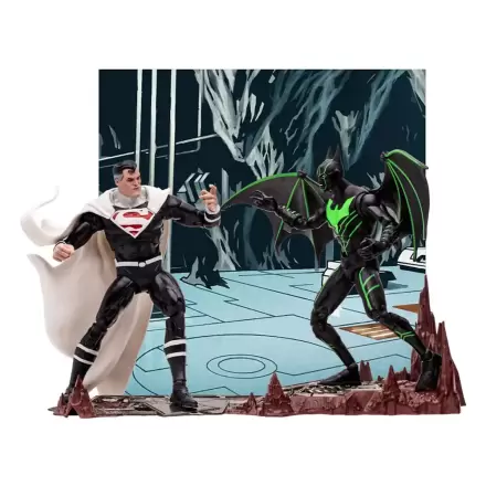 DC Kolekcionarska akcijska figura Paket od 2 Batman Beyond Vs Justice Lord Superman 18 cm termékfotója