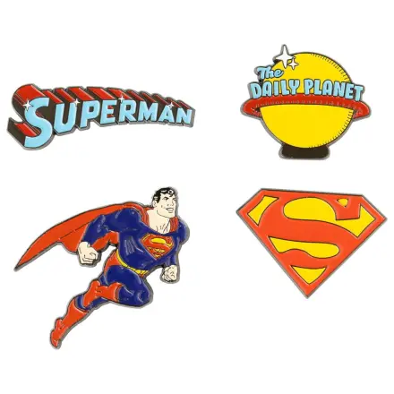 DC Comics Superman set od 4 bedža fotografija proizvoda