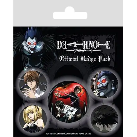 Death Note Pin-Back Gumbi Paket od 5 znakova termékfotója