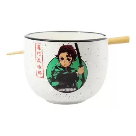 Demon Slayer zdjela za ramen s štapićima Tanjiro 414 ml termékfotója