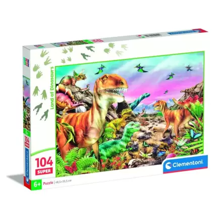 Dinosaur Land super puzzle 104 komada termékfotója