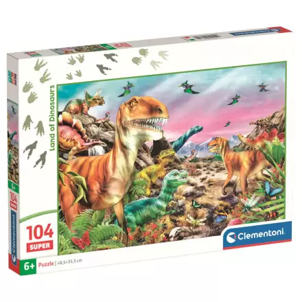Dinosaur Land super puzzle 104 komada fotografija proizvoda