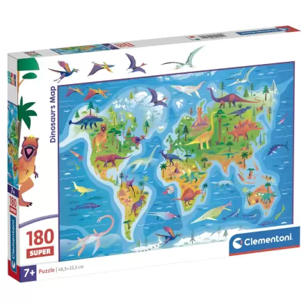 Dinosaurs karta super puzzle 180 kom termékfotója