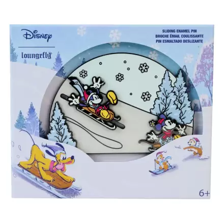 Disney by Loungefly emajlirani bedževi Mickey i prijatelji Winter Wonderland Limited Edition 8 cm termékfotója