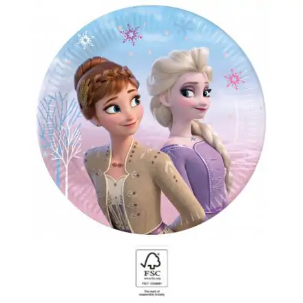 Disney Frozen II Wind Spirit, Disney Frozen II Papirnati tanjuri 8 komada 20 cm FSC fotografija proizvoda