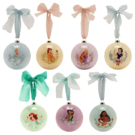 Disney Princess Set od 7 božićnih kuglica fotografija proizvoda