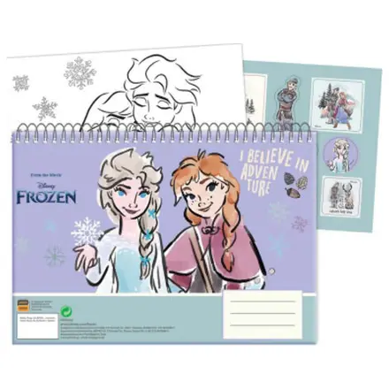 Disney Frozen Adventure A/4 Spiralni blok za skiciranje, 40 listova sa naljepnicama fotografija proizvoda